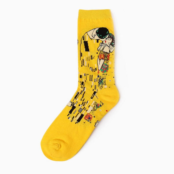 Socks with detail image of "The Kiss" by Gustav Klimt